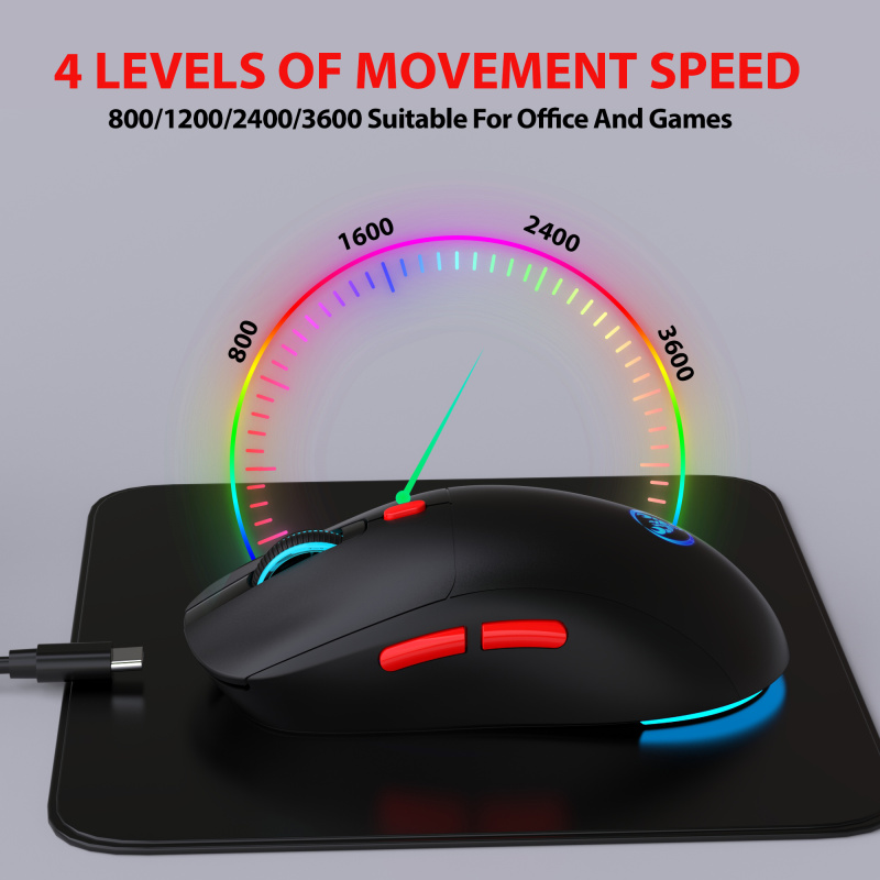 T20 Wireless Mouse 4800dpi Rechargeable 6 keys